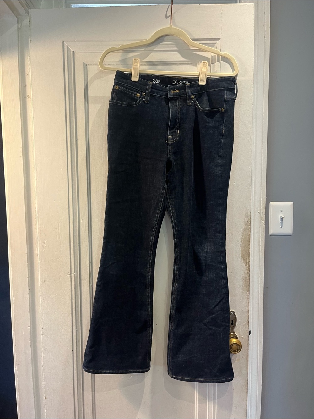 J. Crew Dark Wash Skinny Flare Jeans